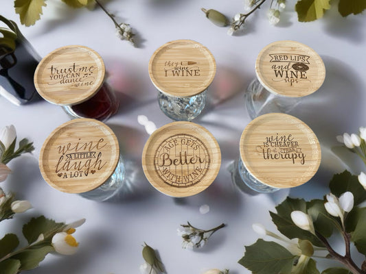 Wine Glass Charcuterie Topper with Holder